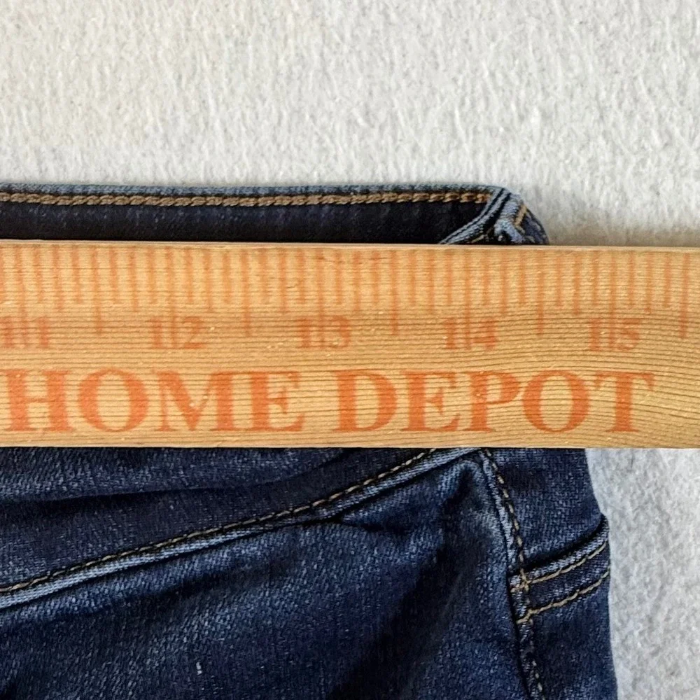 KUT from the Kloth Donna Jeans Womens 10 High Rise Ankle Skinny Dark Wash Blue
